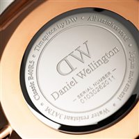 Armbanduhr Daniel Wellington Dame Classic Winchester in Vernickelt stahl roségold DW00100033 - DW00100033